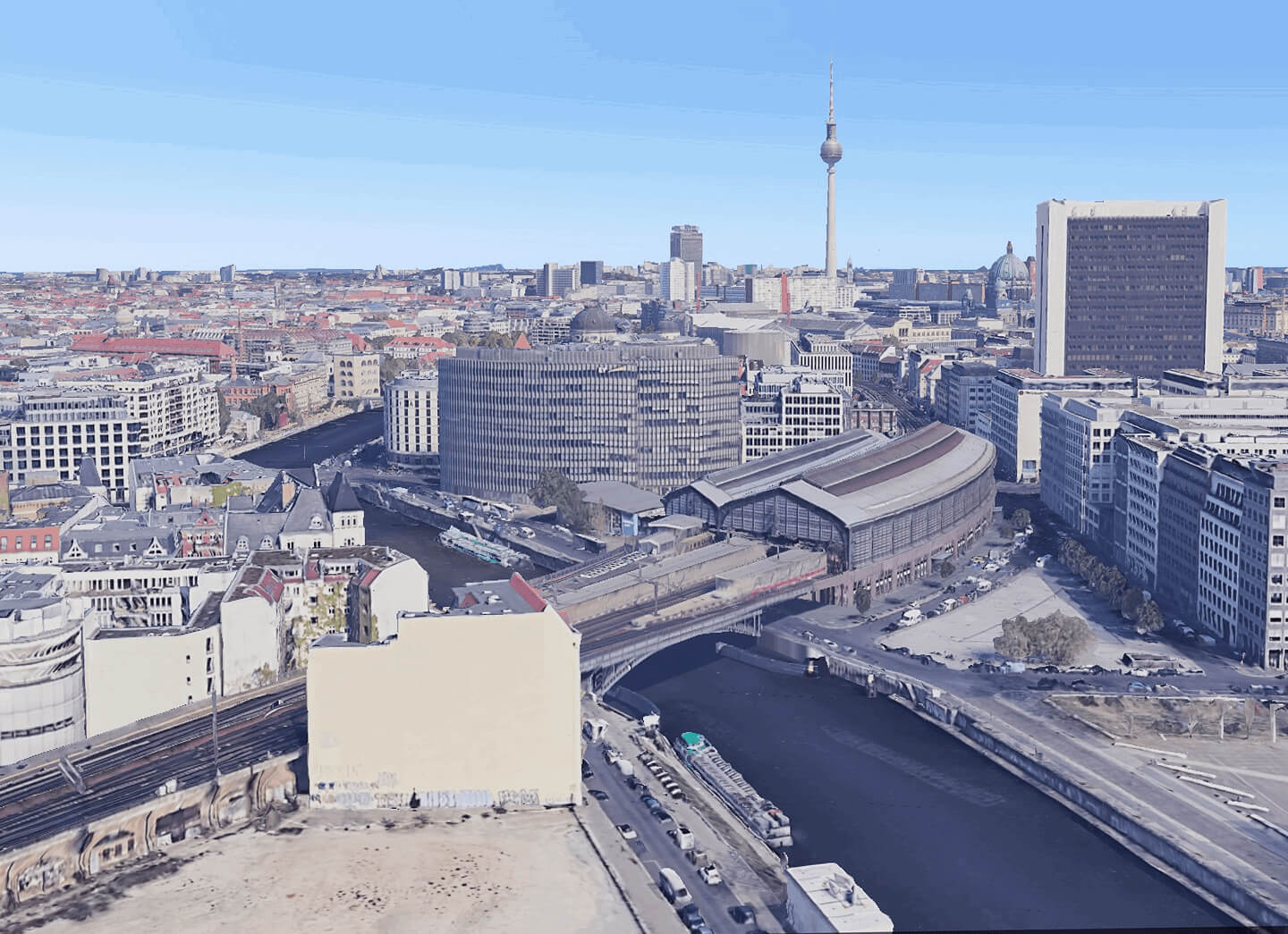 Berlin Friedrichstraße Utopia 2048 by Aerroscape vorher