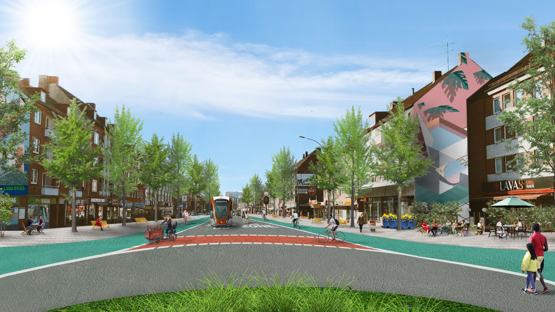 Hamburg Hoheluftchaussee by Jan Kamensky