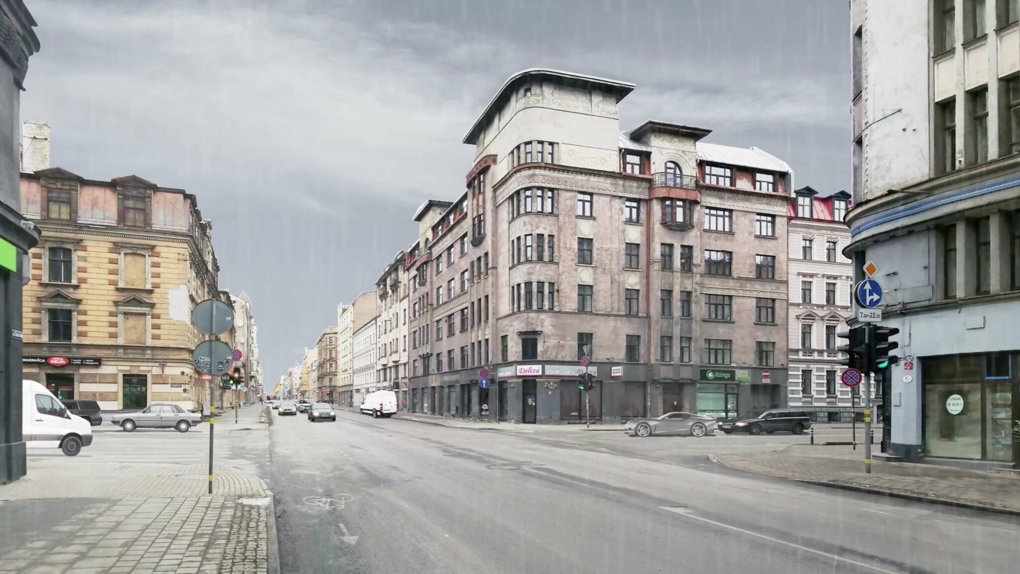 Riga Caka Street by Jan Kamensky vorher